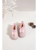 Dětské sněhule s výšivkou a mašlí Růžové model 21762666 - Boto Dětské sněhule s výšivkou a mašlí Růžové model 21762666 - Boto