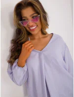 Bluzka model 20235266 jasny niebieski - FPrice Bluzka model 20235266 jasny niebieski - FPrice