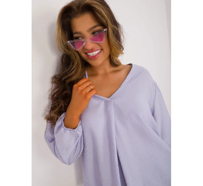 Bluzka model 20235266 jasny niebieski - FPrice Bluzka model 20235266 jasny niebieski - FPrice