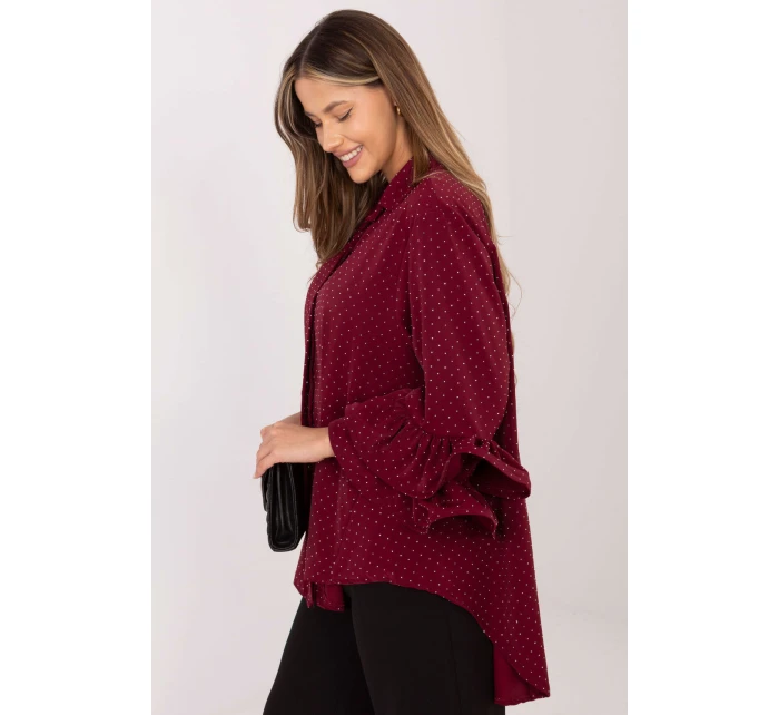 Košeľa s dlhým rukávom model 222148 Taliansko Moda Košeľa s dlhým rukávom model 222148 Taliansko Moda