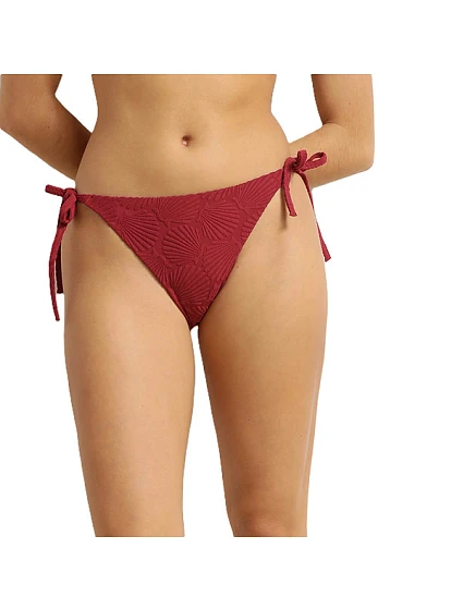 Dámske plavky DIM SWIMWEAR SHELL SLIP - DIM - tmavo červená Dámske plavky DIM SWIMWEAR SHELL SLIP - DIM - tmavo červená