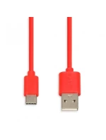 Kábel IBOX IKUMTCR (USB 2.0 typ A - USB typ C ; 1 m; farba červená)