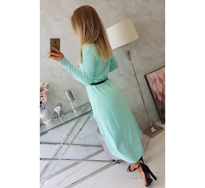 Šaty s ozdobným páskem a nápisem mint Šaty s ozdobným páskem a nápisem mint