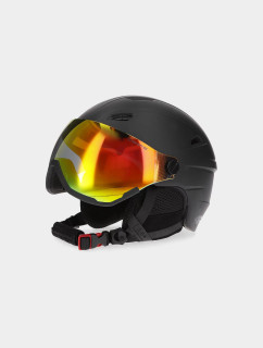 Pánska lyžiarska helma so vstavanými okuliarmi 4FWAW23AHELM034-20S čierna - 4F