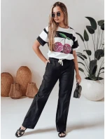 Dámské ležérní kalhoty s širokými nohavicemi DAY black Dstreet model 21987288 - FashionStreet