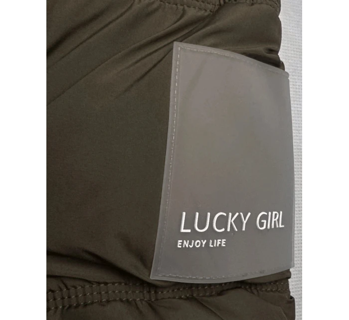 Púzdrová bunda s kapucňou khaki (KK60610) Púzdrová bunda s kapucňou khaki (KK60610)