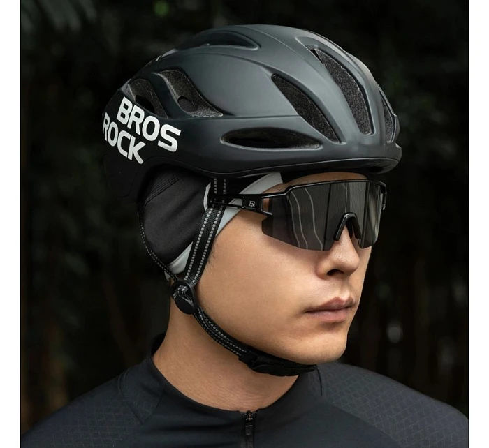 Rockbros M016 zimná vetruodolná cyklistická čiapka veľkosti 54-61 cm - čierna