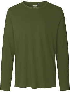 Neutral O 61050 Pánske tričko s dlhým rukávom 77.6150 military