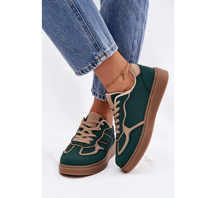 Nízké dámské tenisky Zelené Brenelle