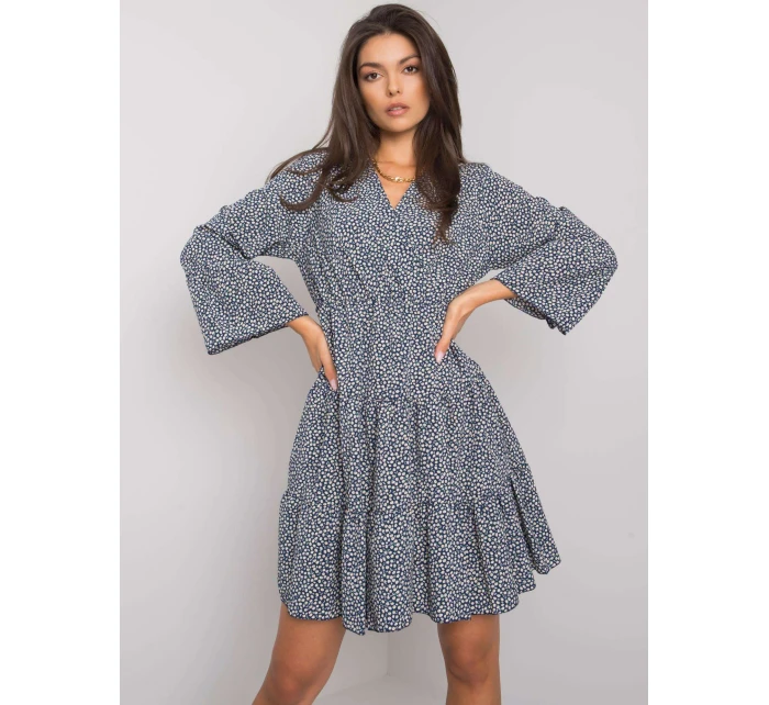 Šaty DHJ SK 8777A.66P tmavomodré