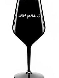 ČISTIČKA ČAKÁ - čierny nerozbitný pohár na víno 470 ml