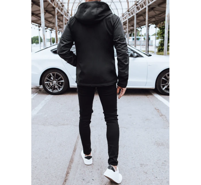 Pánská softshellová bunda s kapucí černá Dstreet model 21970242 - FashionStreet