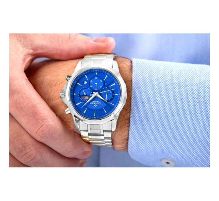 Pánské hodinky Chronograph Sapphire Silver Blue model 21807483 - Giewont Pánské hodinky Chronograph Sapphire Silver Blue model 21807483 - Giewont