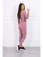 Súprava s dvojitými pruhmi tmavo ružová Súprava s dvojitými pruhmi tmavo ružová