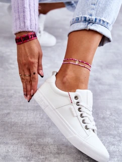 Dámské tenisky Kožené Big Star model 21594373 Bílé - Big Star Shoes