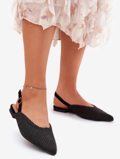 Baleríny S Pletením A  Černé model 21688235 - Boto