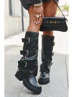 Zateplené dámské kozačky se  Černé model 21709299 - Boto