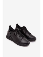 Kožené pánské polobotky Lee Cooper LCJ-26-33-3964 Černé