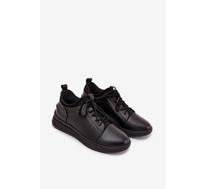 Kožené pánské polobotky Lee Cooper LCJ-26-33-3964 Černé