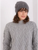 Czapka AT CZ model 19014875 ciemny szary - FPrice Czapka AT CZ model 19014875 ciemny szary - FPrice