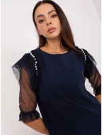 Dámska blúzka LK BZ 506682.26P Tmavomodrá - Lakerta Dámska blúzka LK BZ 506682.26P Tmavomodrá - Lakerta