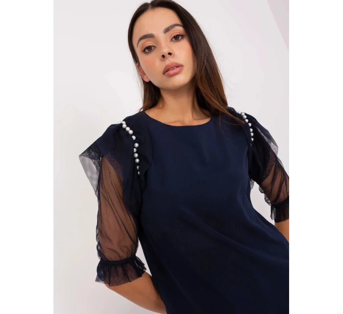 Dámska blúzka LK BZ 506682.26P Tmavomodrá - Lakerta Dámska blúzka LK BZ 506682.26P Tmavomodrá - Lakerta