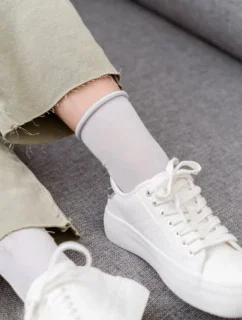 Dámske netlačící bambusové ponožky 059