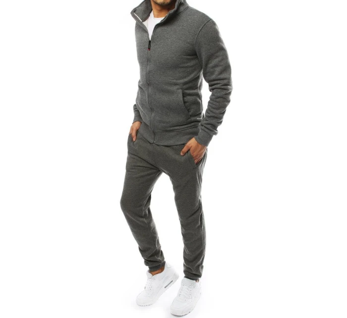 Pánská antracitová tepláková souprava Dstreet model 21962268 - FashionStreet Pánská antracitová tepláková souprava Dstreet model 21962268 - FashionStreet