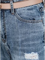 Dámské džínové kalhoty s dírami modré Dstreet model 21992810 - FashionStreet