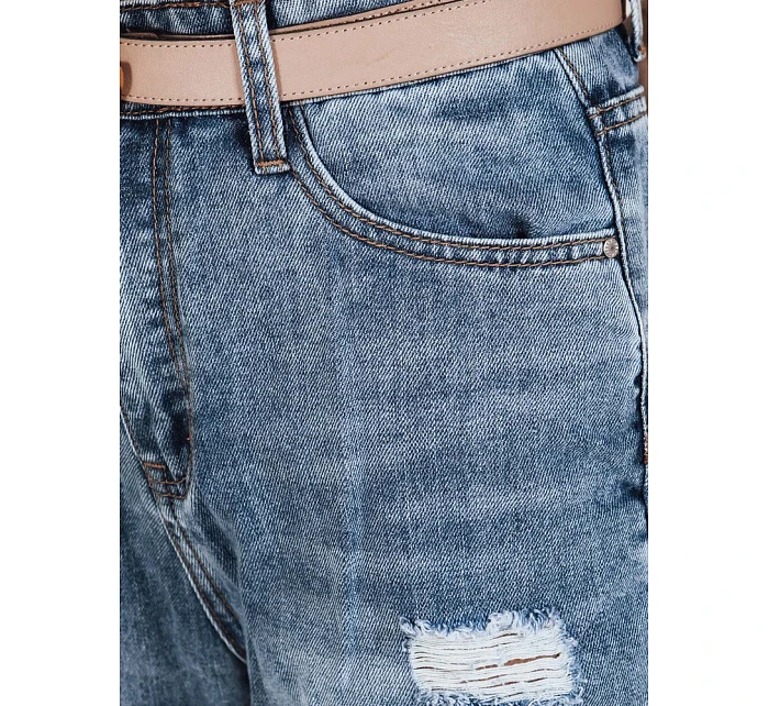 Dámské džínové kalhoty s dírami modré Dstreet model 21992810 - FashionStreet