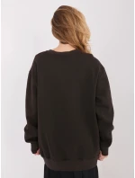 Bawełniana damska bluza basic Goodlookin ciemny brąz (A1047) Bawełniana damska bluza basic Goodlookin ciemny brąz (A1047)