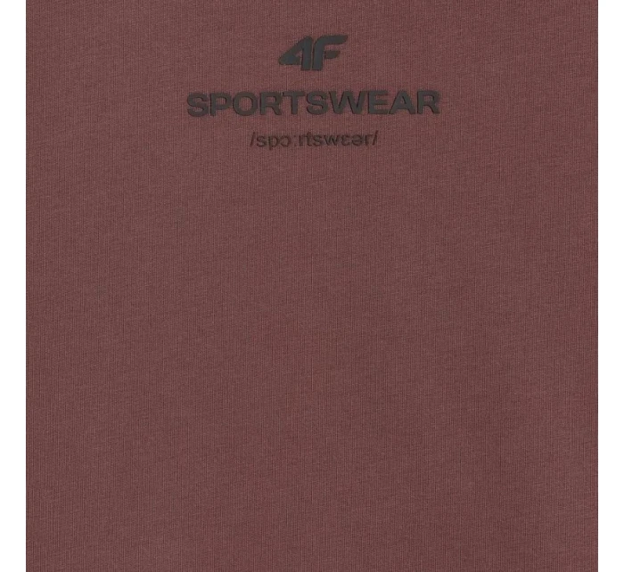 Pánske tričko 4F M2961 tmavohnedé 4FWAW25TTSHM2961 80S pánske