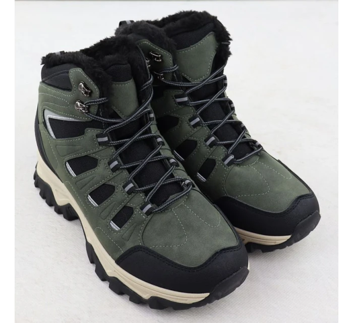 Pánsky zateplený zelený trapper VarnHorn 25-97305