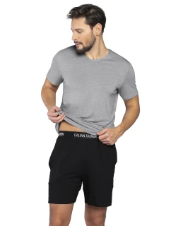 Talianska móda Dallas krepové šortky farba:melange-black