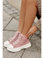 Zateplené Dámské Tenisky Na Platformě Big Star model 21676727 Růžové - Big Star Shoes