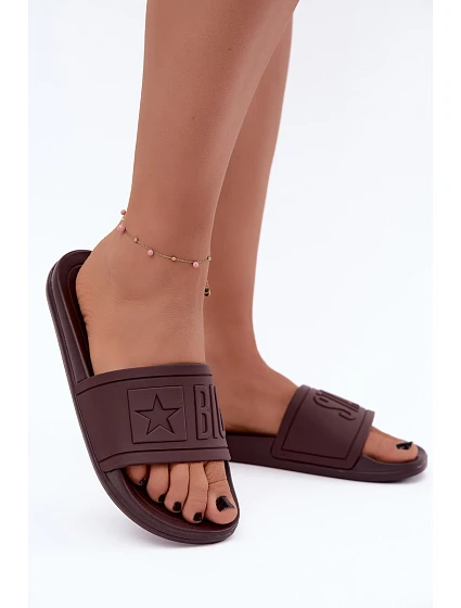 Dámské pantofle Big Star model 22339991 Hnědé - Big Star Shoes Dámské pantofle Big Star model 22339991 Hnědé - Big Star Shoes