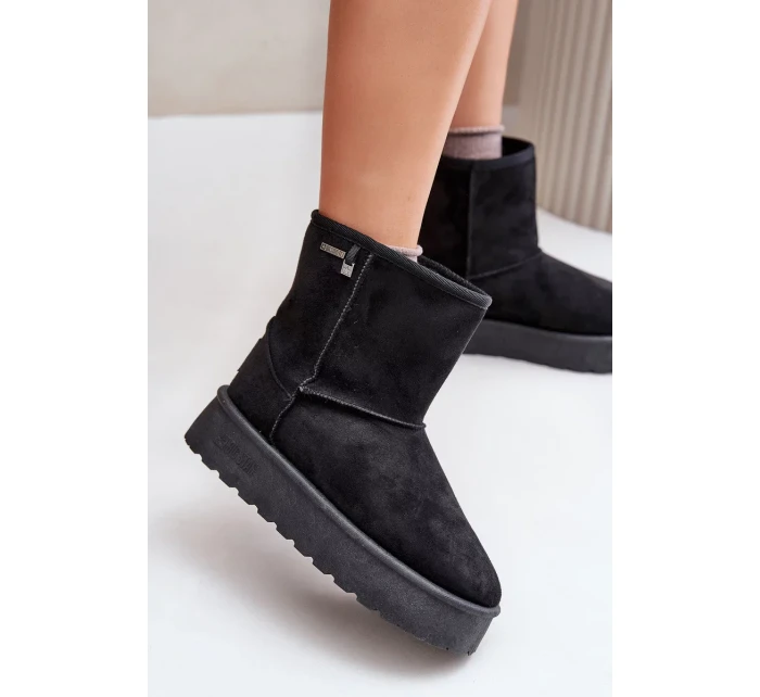 Dámske vysoké platformy Snows Big Star Black Dámske vysoké platformy Snows Big Star Black