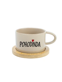 POHODINDA - krémový hrníček makronka 200 ml