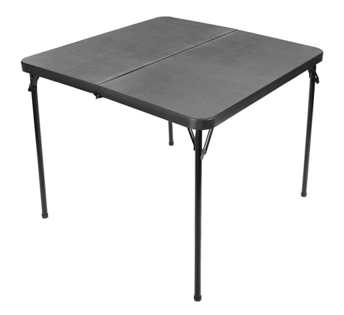 Stôl na stolovanie KOMPAKTNÝ STÔL 86,5x86,5x71 cm a 4 sedadlá ČIERNA