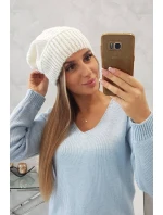 Dámska čiapka Ingrid K371 ecru Dámska čiapka Ingrid K371 ecru