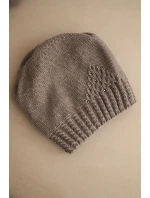 Čepice s rolováním Magda K293 camel