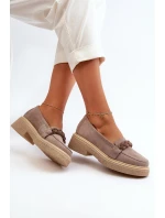 Zazoo 3429/W Damskie Zamszowe Mokasyny Z Ozdobą Cappuccino Zazoo 3429/W Damskie Zamszowe Mokasyny Z Ozdobą Cappuccino