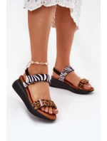 Dámské sandály na platformě a hnědé model 21698928 - Boto