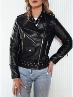 Dámská kožená bunda black Dstreet model 21973536 - FashionStreet