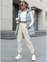 Dámská prošívaná vesta s kapucí mint Dstreet model 21979730 - FashionStreet Dámská prošívaná vesta s kapucí mint Dstreet model 21979730 - FashionStreet