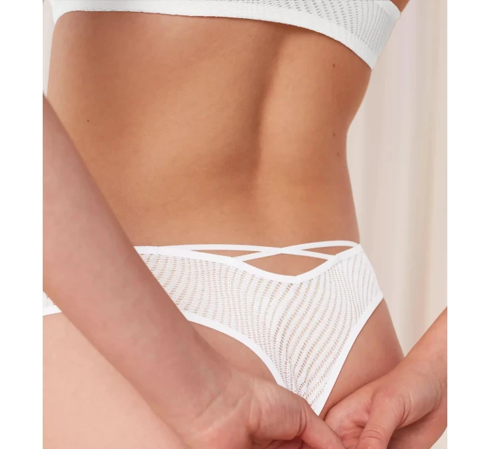 Dámske brazílske nohavičky Harmony Spotlight High Leg - WHITE - biela 0003 - TRIUMPH