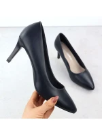 Dámske tmavomodré lodičky na podpätku Sergio Leone 1336 Dámske tmavomodré lodičky na podpätku Sergio Leone 1336