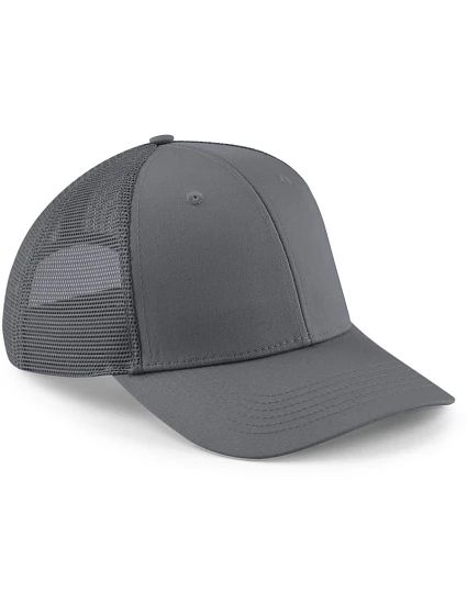Beechfield B 646 6-panelová čiapka s kšiltom „Urbanwear Trucker“ 53.0646 grafitovo šedá Beechfield B 646 6-panelová čiapka s kšiltom „Urbanwear Trucker“ 53.0646 grafitovo šedá