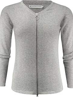 Cardigan Women Dámský cardigan grey melange model 22460591 - James Harvest