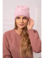 Majka dámska čiapka K376 powder pink Majka dámska čiapka K376 powder pink
